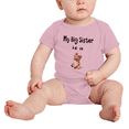 thumbnail image 2 of My Big Sister Is A Yorkshire Terrier Dog Funny Baby Clothes Bodysuit Boy Girl Unisex, 2 of 5