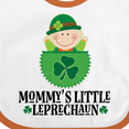 thumbnail image 4 of Inktastic Irish Mommy Little Leprechaun Boys or Girls Baby Bib, 4 of 4
