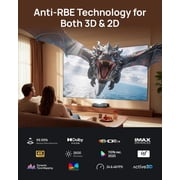 AWOL Aetherion Pro 4K Projector, 2600 ISO Lumens Short Throw Projector, Google TV, PixelLock™ Clarity, 6000:1 Native Contrast UST Projector, Anti–RBE, 4K 200 Display, Dolby Vision, Movie Projector