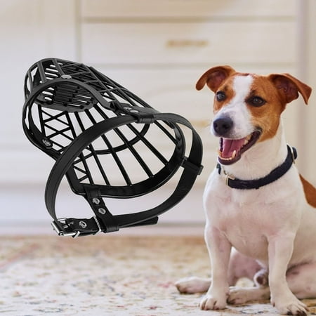 Travelwant Dog Muzzle Breathable Basket Muzzles for Small Medium Large and X-Large Dogs Stop Biting Barking and Chewing Best for Aggressive Dogs