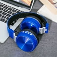 thumbnail image 5 of Christmas Gifts Clearance! SHENGXINY Bluetooth Headphones Clearance Frequency Responses Range 15-22000 Headphones Folded 5.0 Stereos Mobile Wireless Bluetooth Headphones Blue, 5 of 7