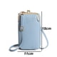 thumbnail image 2 of Bolso bandolera pequeño para mujer, monedero para teléfono móvil, cartera, tarjetero, bolsillo de viaje, monedero pequeño para teléfono móvilazul:;:;, 2 of 6