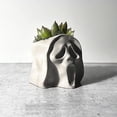 thumbnail image 4 of Succulent Pots,Horror Concrete Succulent Planters Home Decor Housewarming , Best Friend- Plants Not Included, 4 of 4