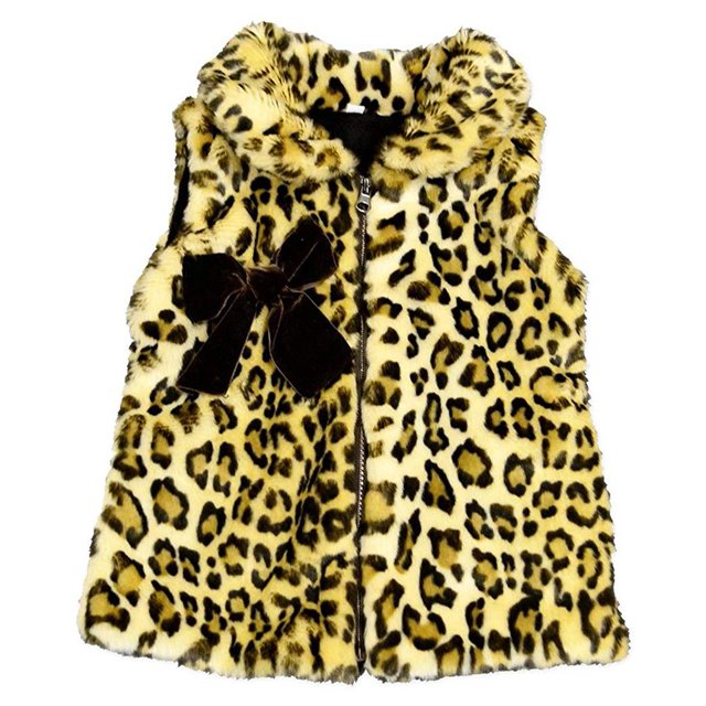 Widgeon Girls' Jacket Faux Fur Button Down Coat and Hat Outwear Set