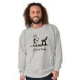 thumbnail image 5 of Drop BBQ Steak Funny Lifestyle Men's Crewneck Sweatshirt Brisco Brands S, 5 of 6
