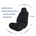thumbnail image 4 of Naloa Gamepads Car Seat Covers 2PCs Front Car Seat Covers Universal fit for Most Cars SUVs and Trucks - 2 PCS, 4 of 5
