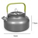 thumbnail image 2 of Hervidor para acampar al aire libre, hervidor de té de aleación de aluminio con cafetera ligera compacta, 2 of 5