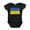 Black, variant on CafePress - Ukraine Flag Body Suit - Cute Infant Bodysuit Baby Romper - Size Newborn - 24 Months