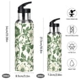 thumbnail image 2 of Yayeee 20oz Insulated Water Bottle Double Wall Stainless Steel with Flip Straw Lid, Green Floral, 2 of 7