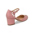 thumbnail image 2 of Chase & Chloe Women's Vintage Style Chunky Heel Mary Jane Pumps with Ankle Strap, 2 of 2