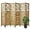 Wood - Carved, variant on Folding Room Divider, 5.6Ft 6 Panels Wood Carved Privacy Screens, Free Assembled Freestanding Portable Reversible Functional Decorative Partition for Home Office Restaurant Bedroom (Wood)