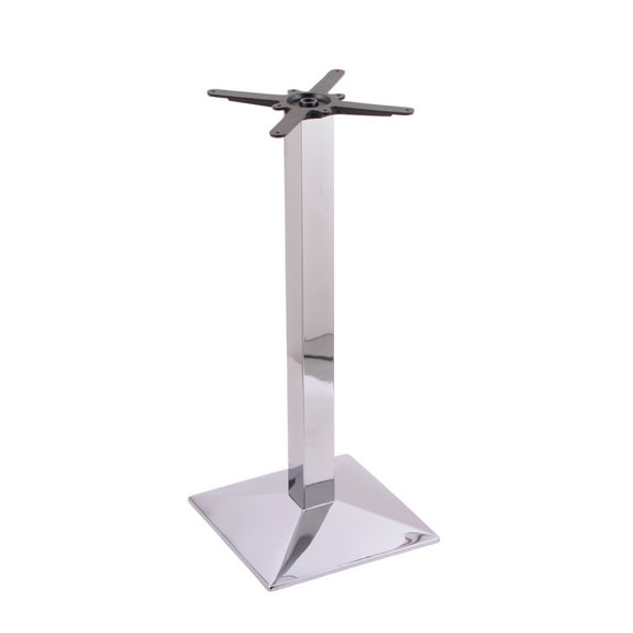217 Chrome Cast Iron 42" Bar Height Base with Square Foot