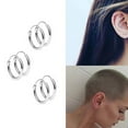 thumbnail image 2 of DESIGNICE 6Pcs Earrings,Minimalist Circle Design Stud Earrings for Women,Fashionable Versatile Earrings for Women,Style1, 2 of 2