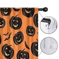 thumbnail image 4 of Blackout Kids Curtains,Halloween Black Pumpkins and Bats Childrens Insulated Curtains Set Of 2,Bedroom Essentials,Toddler Room Decor 42"x54", 4 of 5