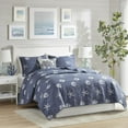 thumbnail image 4 of Harbor House Seaside 4-Piece Coastal Cotton Coverlet Set in Navy Finish, 4 of 5