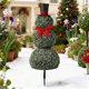 thumbnail image 5 of Topiarios Navideños Boj Con Lazo Topiario Muñeco Nieve para Porche (estilo 2) Rojo, 5 of 9