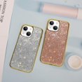 thumbnail image 2 of Compatible with Cute iPhone 13 Bling Diamond Case Glitter for Women 3D Rhinestone Crystal Shiny Sparkly Protective Cover with Electroplate Plating Bumper Luxury Fashion Protection Case Gold, 2 of 14