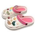 thumbnail image 1 of Zapatos de playa huecos con punta cerrada, suela gruesa, antideslizantes, suaves y lindas, sandalias con agujeros para mujer para verano, blanco, talla 38 39, 1 of 8
