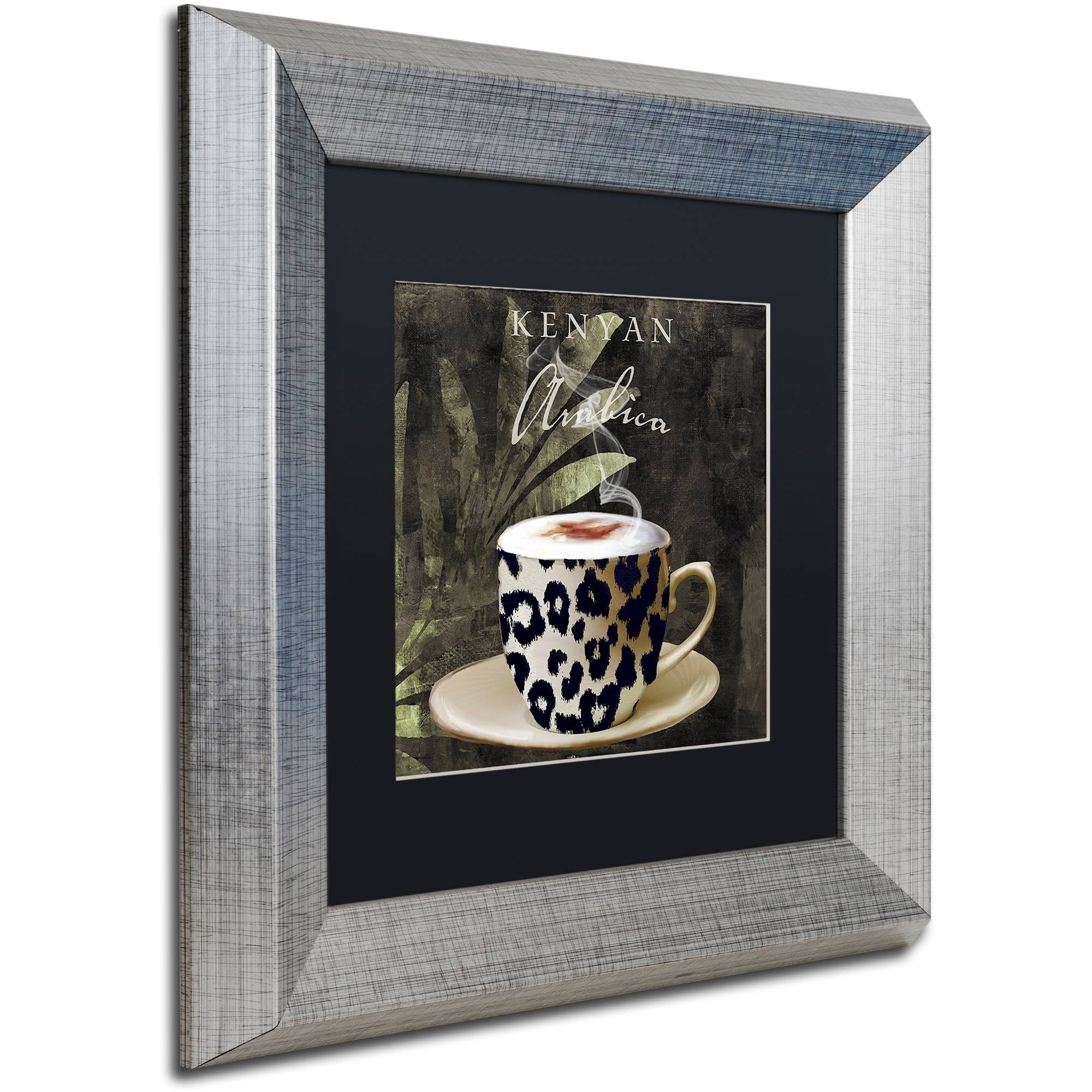 Trademark Fine Art "Afrikan Coffees I" Canvas Art by Color Bakery Black Matte, Silver Frame