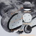 thumbnail image 5 of Large 6x9 Area Rugs for Living Room, Indoor Shaggy Rugs for Bedroom, Anti-Slip Fluffy Shag Rugs Fuzzy Furry Plush Rugs for Kids Girls Room Decor, Tie-Dyed Dark Grey, 5 of 7