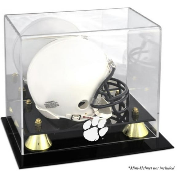 Clemson Tigers Golden Classic Logo Mini Helmet Display Case