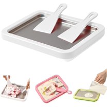 Yippzo Rolled Ice Cream Maker Kit, 2026 At-Home Stainless Steel Instant Freeze Plate with 2 Scrapers DIY Rolled Ice Cream Tray, Easy Homemade Desserts