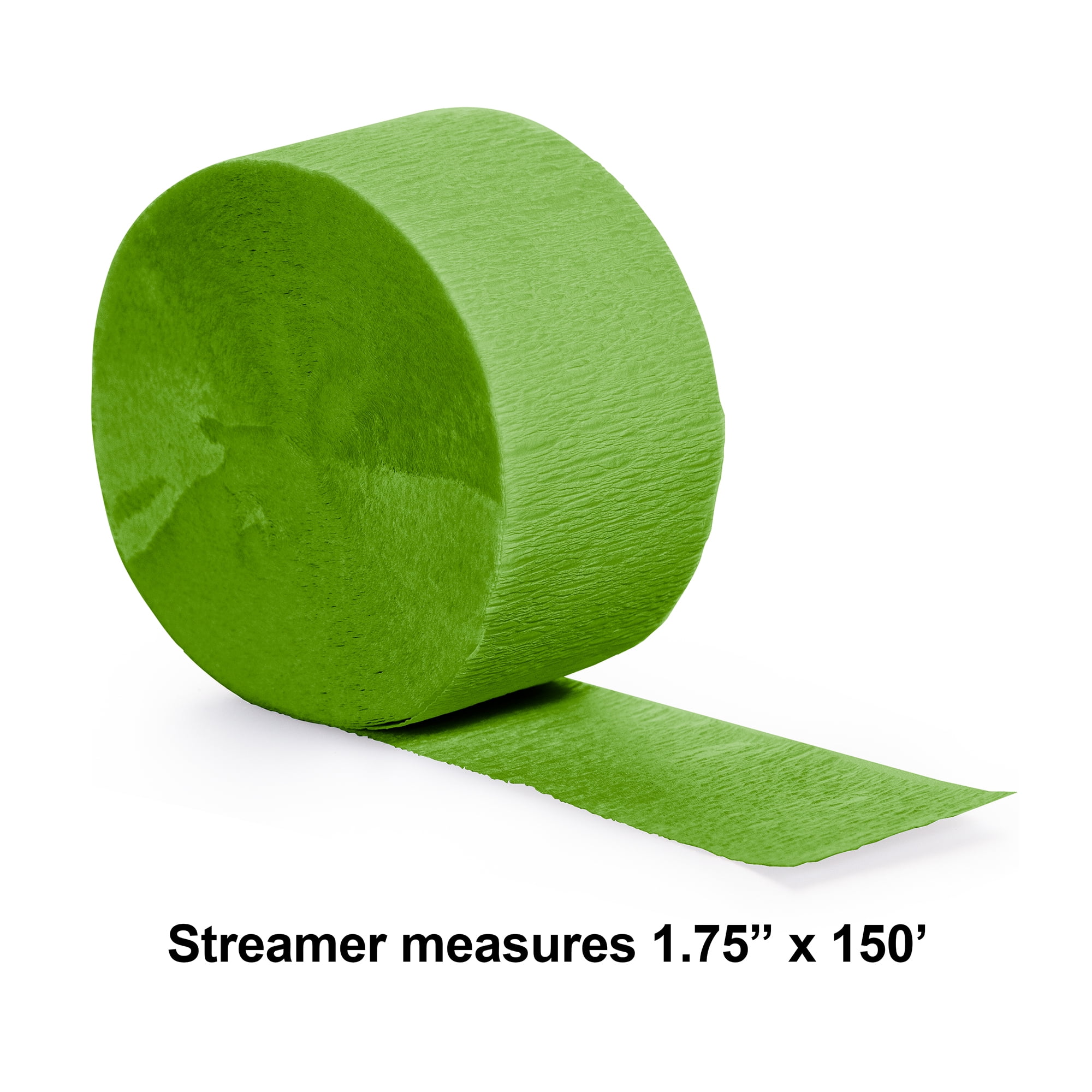 Hunter Green Crepe Paper Streamers 150' Long