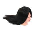 thumbnail image 1 of Cabeza De Maniquí De Cosmetología, 60 ~ 65 Cm De Longitud Cabeza De Muñeca De Cosmetología Cabello Real + Cabeza De Maniquí De Cabello Sintético, Duradera Para Profesores De, 1 of 7