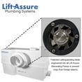 thumbnail image 7 of LIFT ASSURE * Over 1HP/800 Watts Macerating Toilet * Up-flush Pump System * American Round * DIY Basement Remodel, 7 of 7