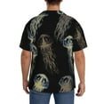 thumbnail image 5 of Gaeub Jellyfish Men's Lapel Short Sleeve Shirt, Relaxed Fit Shirt, Soft and Breathable for Outdoors Party Travel - XX-Large, 5 of 7