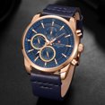 thumbnail image 1 of Reloj de pulsera Bling Bling NAVIFORCE Doble movimiento Hombre PU Impermeable, 1 of 4