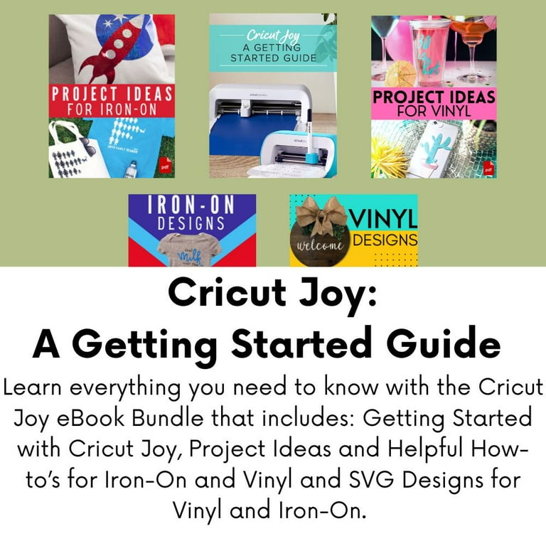 Cricut Joy Cutting Machine with Rainbow Smart Vinyl Bundle