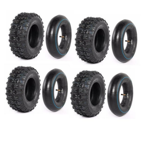 Set of 4 13x5.00-6 Tire and Tube Set 13x5-6 Knobby Tire for Lawn Mower ATV Quad Buggy Go Kart Scooter Snowblowers Utility Cart Yard Tractors Wagons (4 pack)
