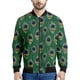 thumbnail image 5 of Chaqueta con cremallera y estampado de plumas de pavo real para hombre, chaqueta con cremallera y estampado floral en 3D, sudadera con capucha para primavera y otoño, 5 of 5