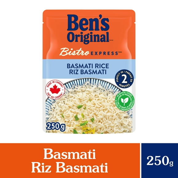 BEN'S ORIGINAL BISTRO EXPRESS Basmati Rice Side Dish, 250g Pouch, Perfect Every Time™