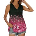 thumbnail image 2 of Blusa sin mangas con cuello en V y botones para mujer Pompotops lopia999224, 2 of 6
