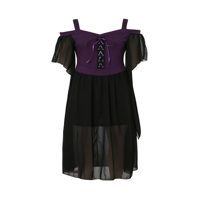 Halloween Robe Femme Épaules Dénudées Plus Y2k Gothique Col Bateau Manches Volantes Robe Moulante Vintage Robe de Soirée L/TG/TTG/TTTTG/XXXXXL