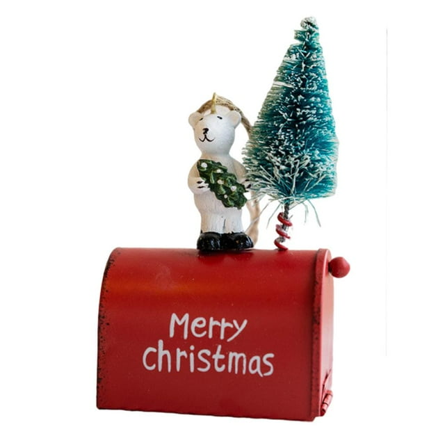Adornos de Nad Resina Colgando Buzón Regalos Colgante Regalos Decorativos Sunnimix Colgante de buzón de Navidad