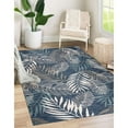 thumbnail image 2 of Plaza Vines Reversible Indoor/ Outdoor Area Rug - Blue, 2'x3', 2 of 7