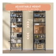 thumbnail image 7 of GDF Studio 8-Tier Metal Wire Shelving Unit, Adjustable Storage Rack Organizer, Black, 7 of 7