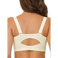 thumbnail image 3 of MODA NOVA Invisible Bandeau Bra, Juniors Strapless Buckle Lift Insert Lace Bralette Beige D 38, 3 of 6