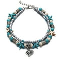 thumbnail image 2 of Xihbxyly Tobillera de Perlas de Estrella de Moda de Verano, Pulsera de Tobillo Multicapa, Joyería para Pies de Playa para Mujeres y Niñas, 2 of 5