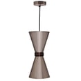 thumbnail image 1 of Kenroy Home 93180CLR Rhone 1 Light Mini Pendant, Brushed Steel, 1 of 1