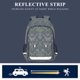 thumbnail image 5 of FORMRS Unisex School Backpack 17" Student Travel Bag with Laptop Compartment, Beige Floral, 5 of 7