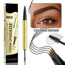Hauiodp The 2-in-1 Head Eyebrow Pencil Is Equipped With A Fork Tip And Brush Tip To Create Natural Hair Like Eyebrows 3ml