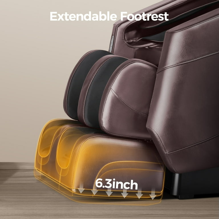 BOSSCARE Full Body Massage Chair and Recliners Zero Gravity Shiatsu for Relaxation Brown