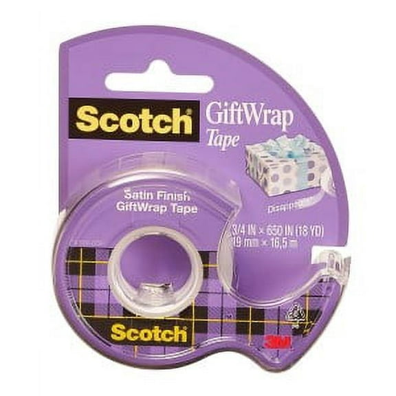 Scotch GiftWrap Tape 15, 3/4 in x 650 in (19 mm x 16.5 m)