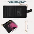 thumbnail image 3 of Small Wallet For Women Bifold Leather Pocket Coin Credit Card Holder With RFID Blocking Panda Side Face, 3 of 6