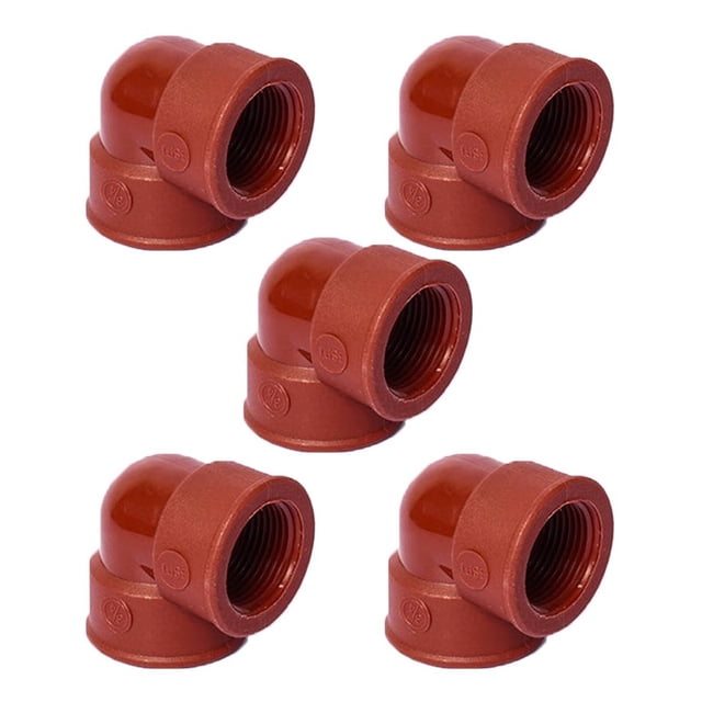 35 Pz Codo 90° 1/2 Roscado Plástico Pvc Agua Hidráulico