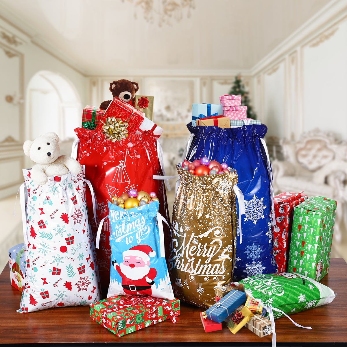 Cabilock 30pcs Bags with 5 Different Designs Ideal for Christmas 
